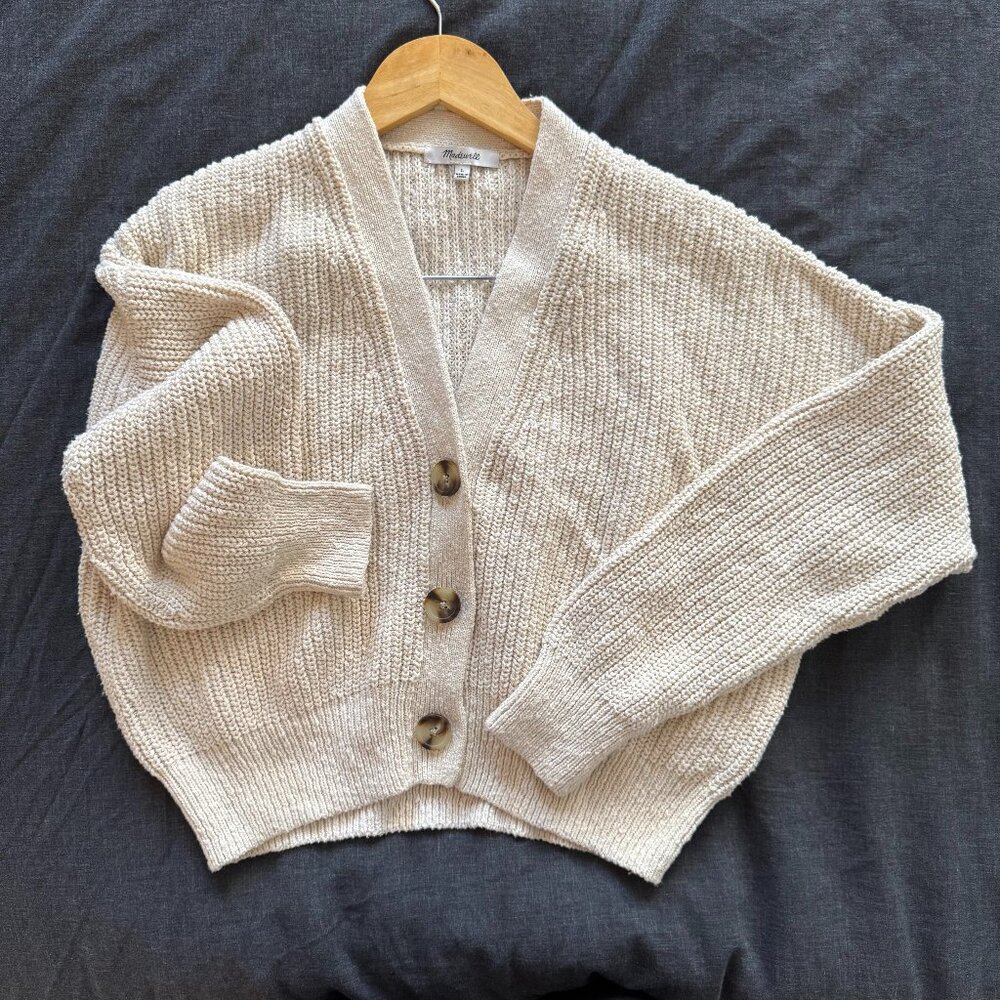 Madewell Greywood Crop Cardigan Sweater
